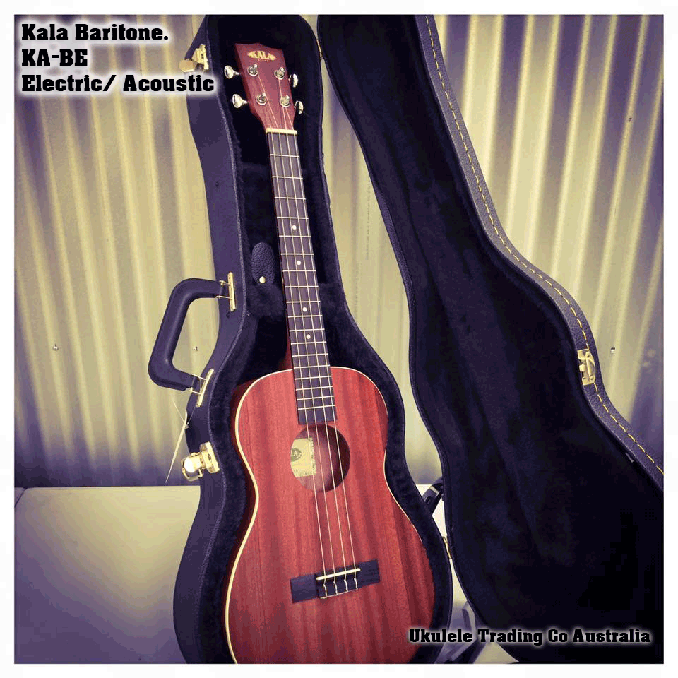 Kala Brand Music Co KABE Mahogany Series Baritone Ukulele with Onboard