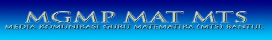 MGMP Matematika MTs Kabupaten Bantul