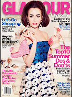 Lily Collins on the cover of Glamour July 2013 Issue