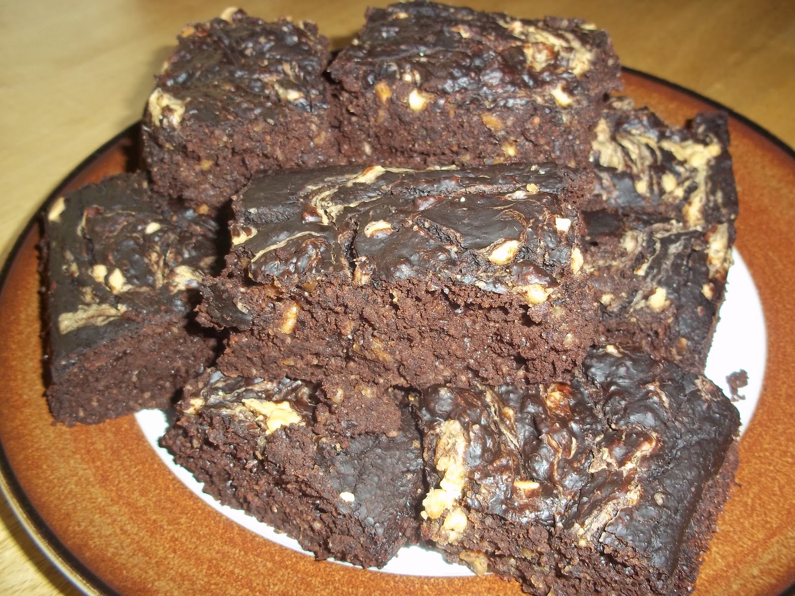 Lucy 'In the sky' Skinny Peanut Butter Swirl Brownies