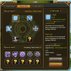 Lunaria Story Talent Skills