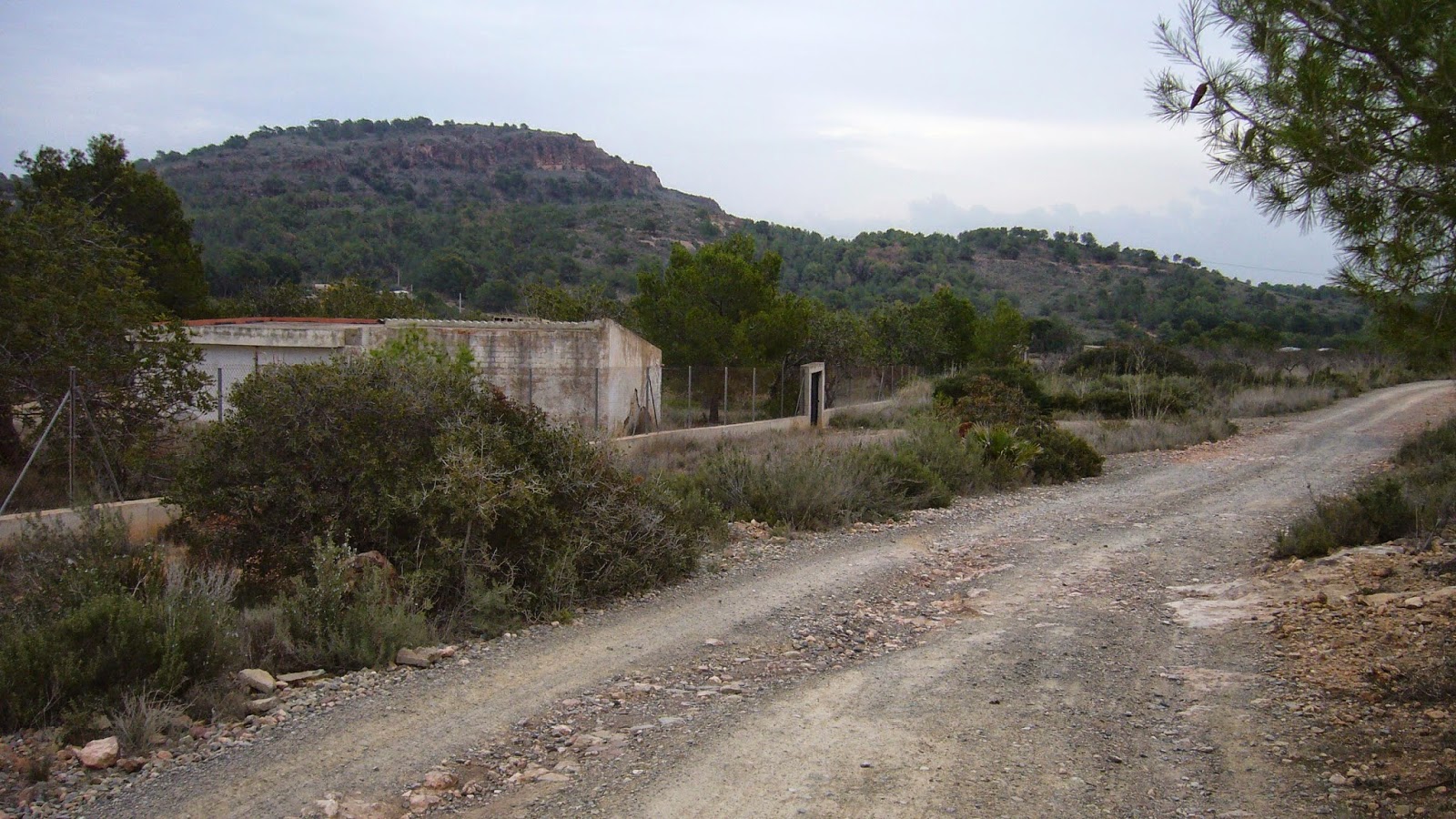 Camino a las posiciones defensivas Cabeç Bord en Náquera Cabeç Bord Náquera