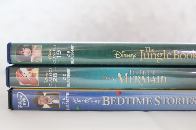 Disney DVD the little mermaid jungle book bedtime stories