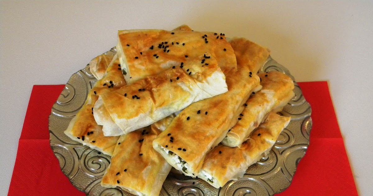 bereketli sini yufkadan kol böreği