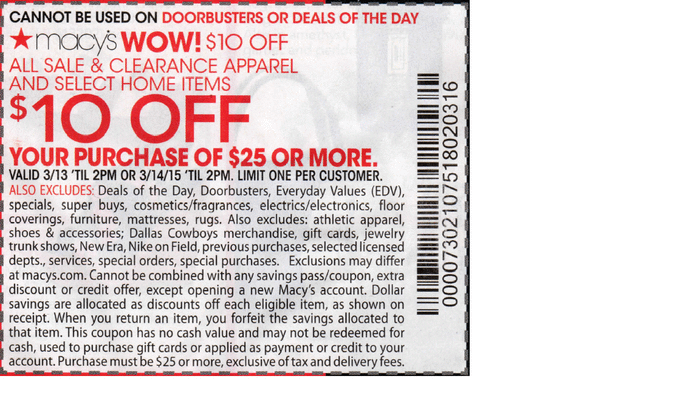 Macys online coupon codes