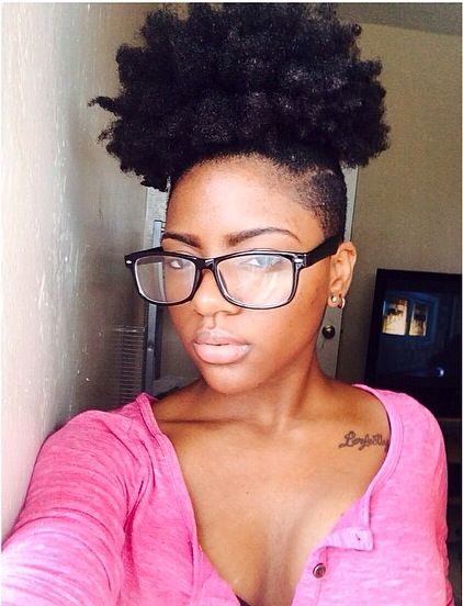 natural hair undercut natural hair undercut