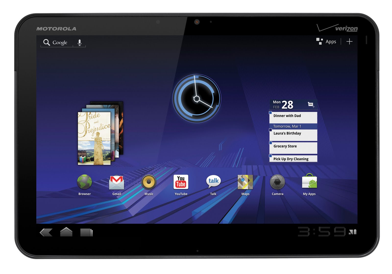 MOTOROLA XOOM Android Tablet Technical Specs | Photography MOTOROLA XOOM Android Tablet Technical Specs | Photography