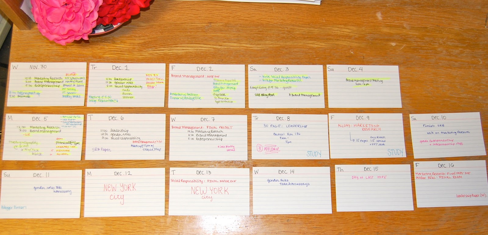 Index card system for writers picture