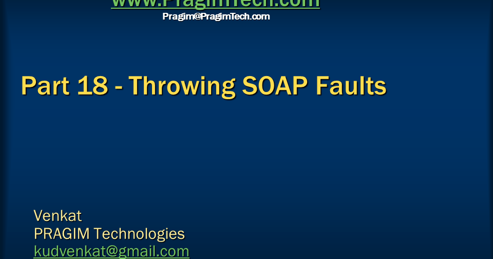 Sql server, and c video tutorial Part 18 Throwing fault