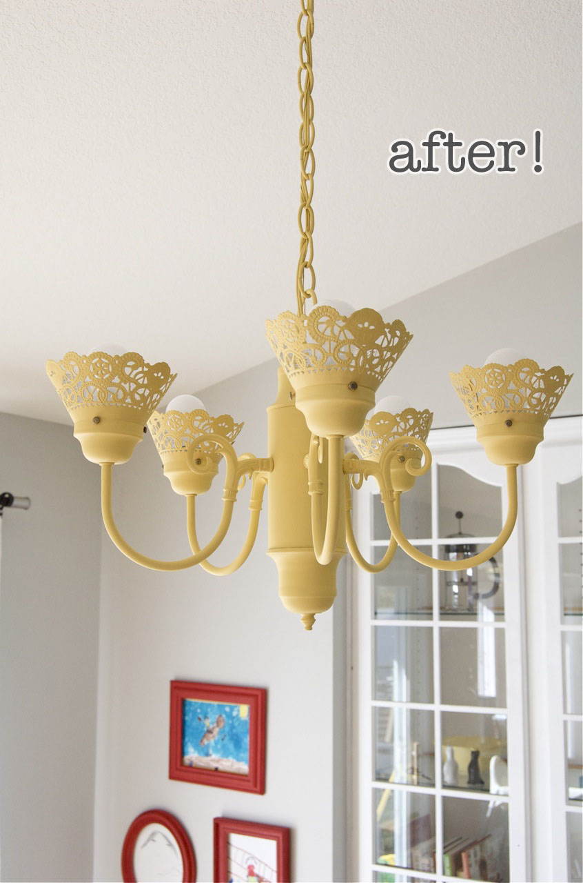 Who Doesn T Love A Good Chandelier Makeover Matsutake Yes Only 3 50 And A Couple Of Hourost Importantly The Most Mind Boggling Bit Home Decor Craft Information I Ve Ever Read