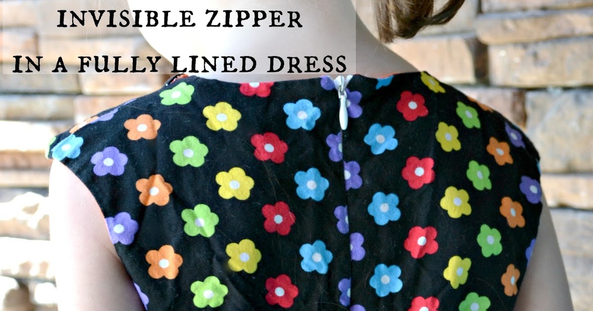 Paisley Roots Adding an Invisible Zipper to a Fully Lined Dress