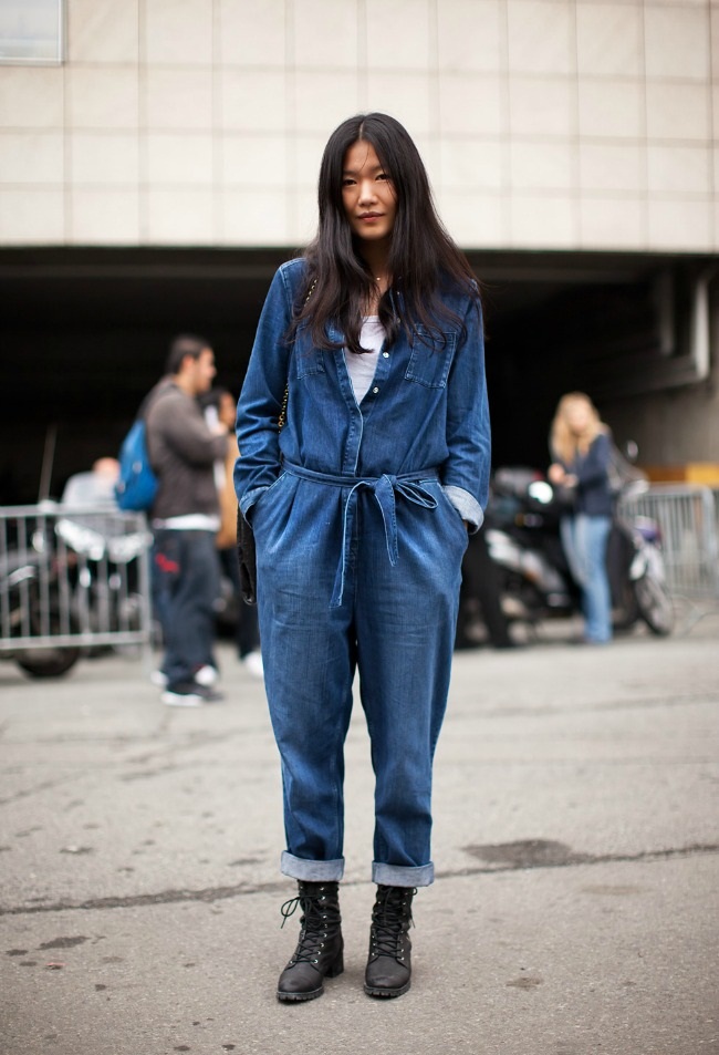 Denim Jumpsuits FRONT ROW