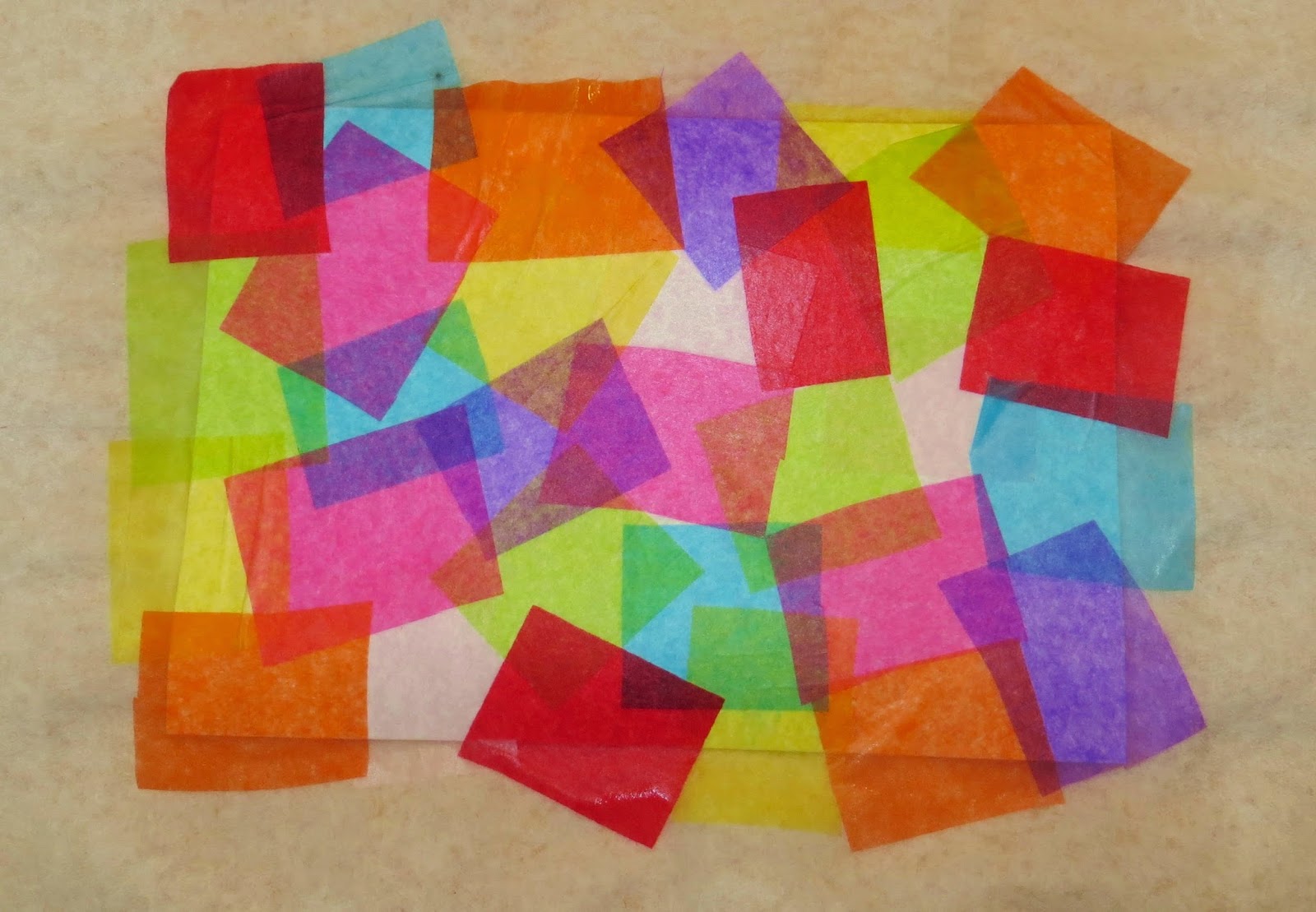 art with tissue paper art with tissue paper