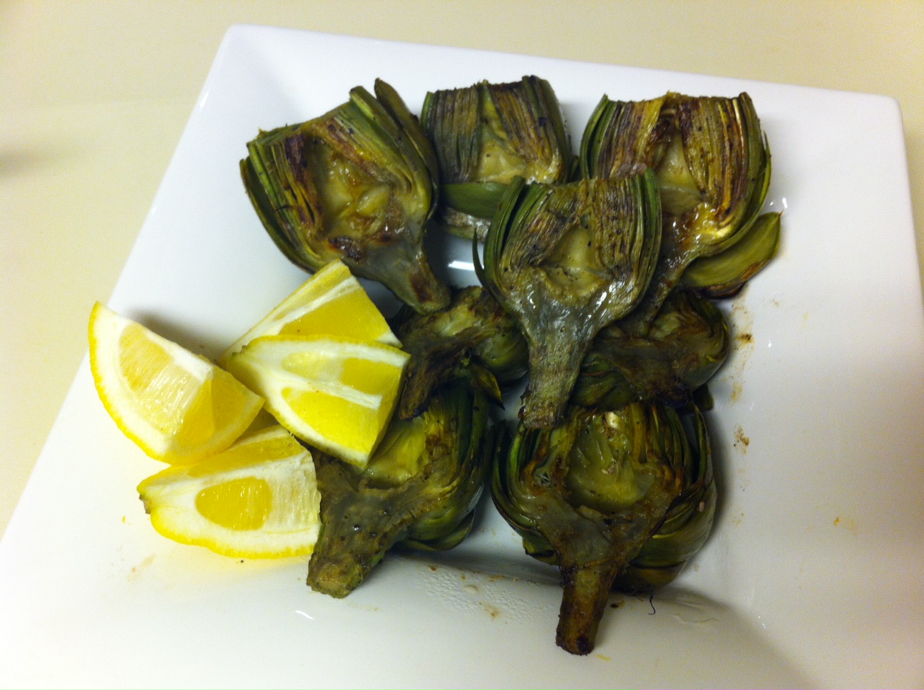 Third Date Cooking Grilled Artichokes