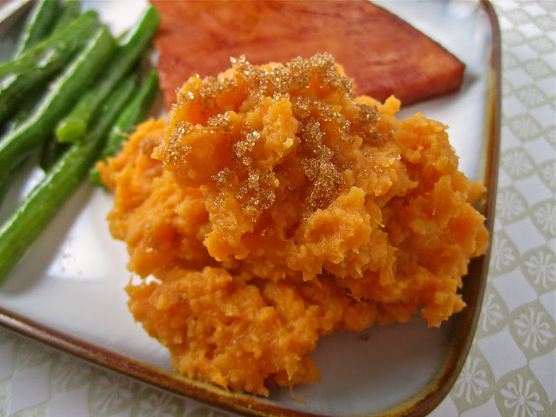 Stephanie Cooks Mashed "Candied" Sweet Potatoes