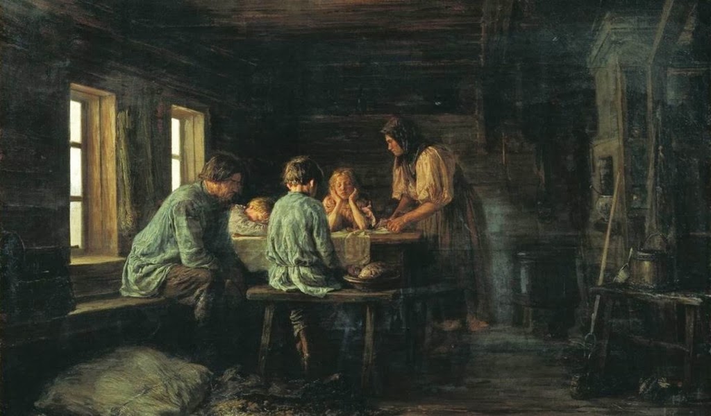 84 Charing Cross Road: Pintura rusa del siglo 19. Oleo