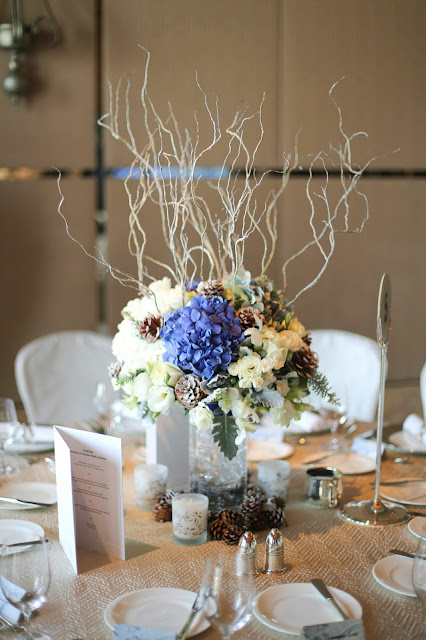 Pandora Christmas Themed Press Event Table Arrangement