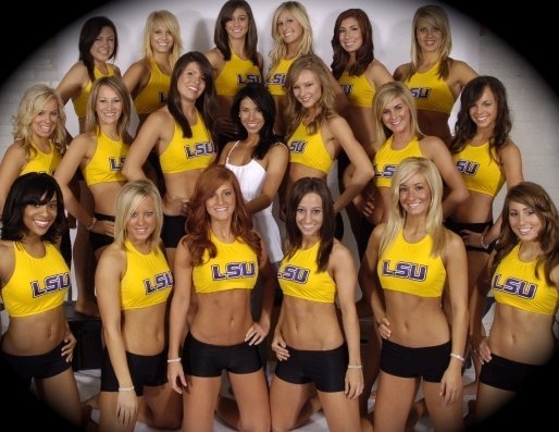 College Cheerleader Heaven If You Don't Think The LSU Cheerleaders Are Hot