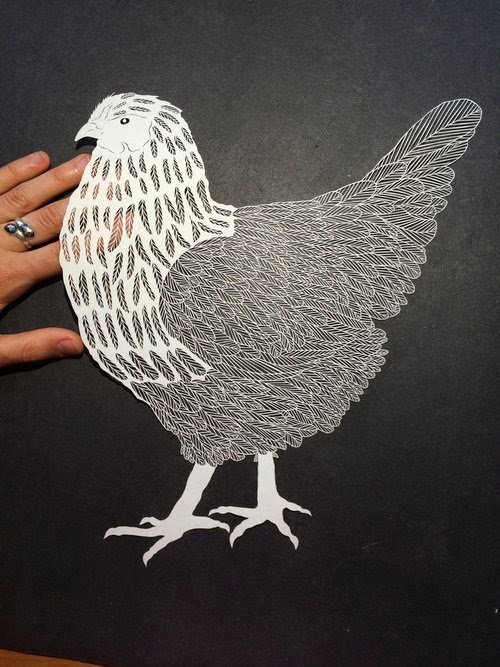 As incríveis ilustrações feitas com papel recortado de Maude White Maude White arte de papel figuras recortadas vazadas