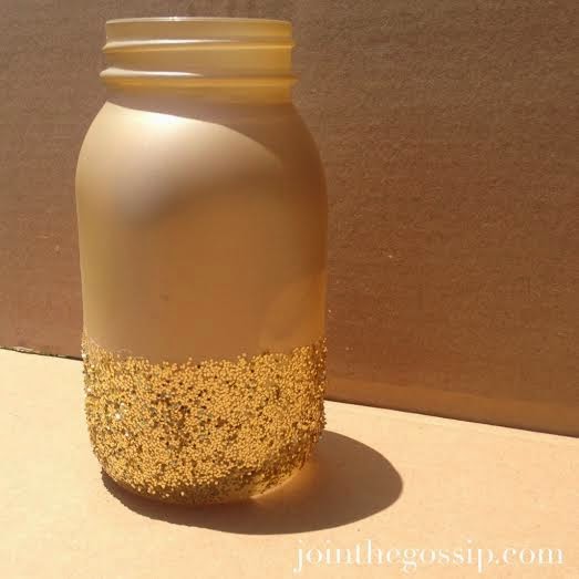 DIY Glitter Mason Jar 