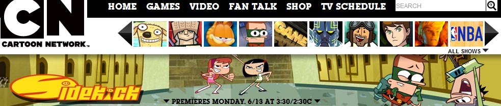 ~K@uF~: SIDEKICK on the CARTOON NETWORK website!!!