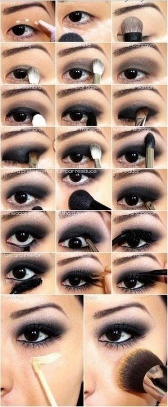 ahh biz kadinlar bugulu goz makyaji nasil yapilir