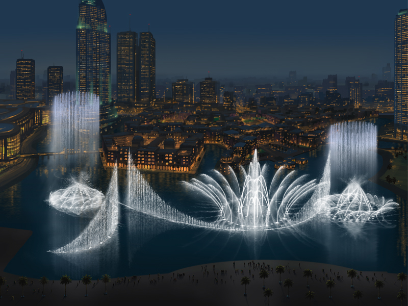 La Vie Digitale The Dancing Fountain in Dubai