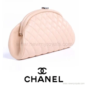 Princess Marie Style CHANEL Lambskin Quilted Timeless Clutch Bag 