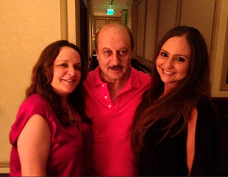 Anupam Kher promotes his movie 'Silver Linings Playbook' in LA