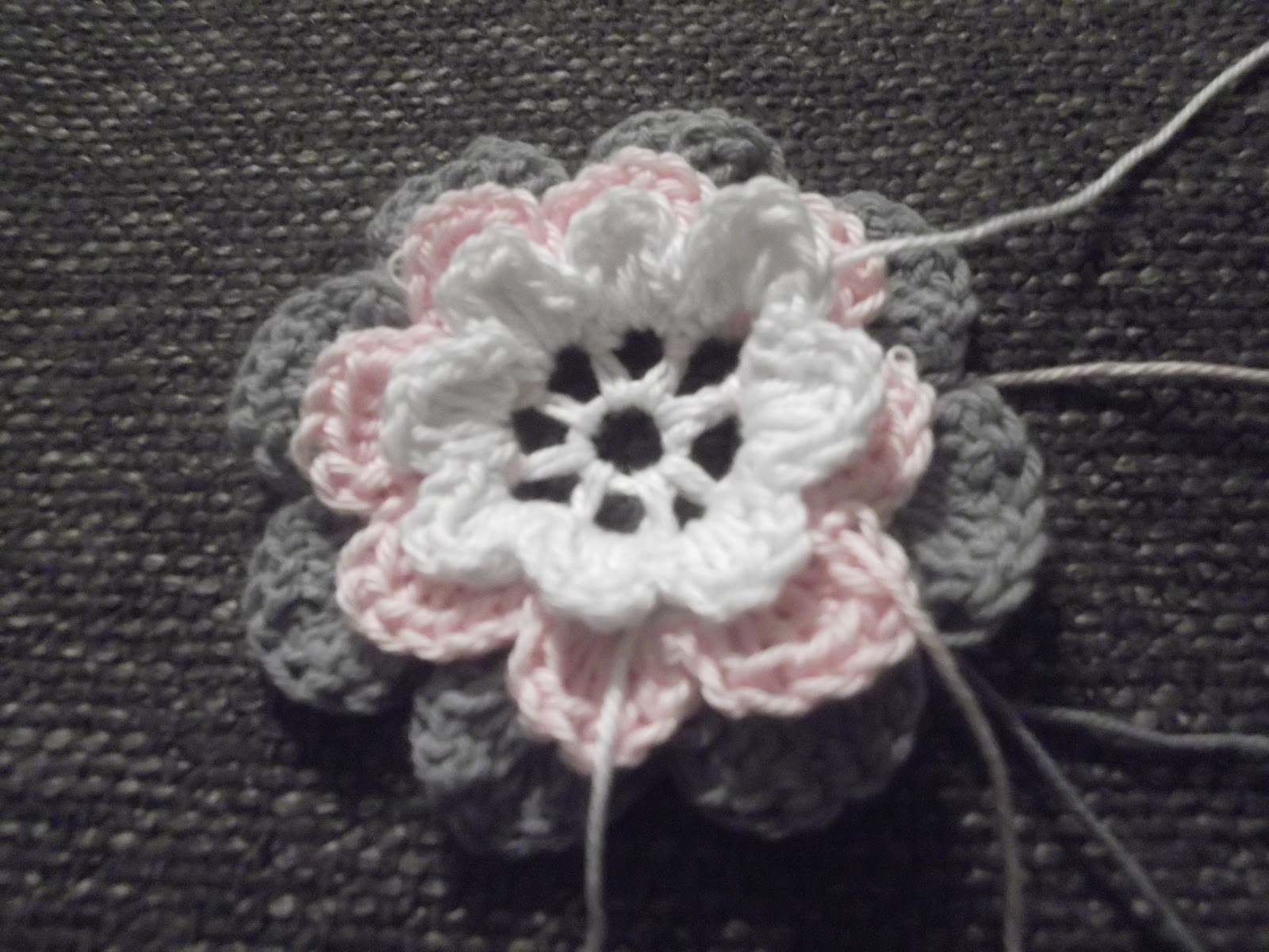 Gehaakte Bloem Gehaakte Bloemen Zelfgemaakt Haken Bloemen