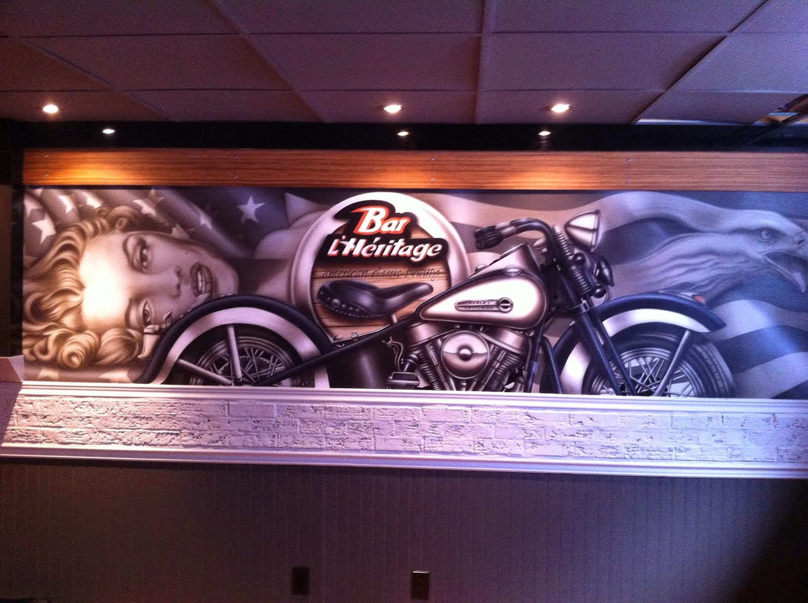 murale harley davidson