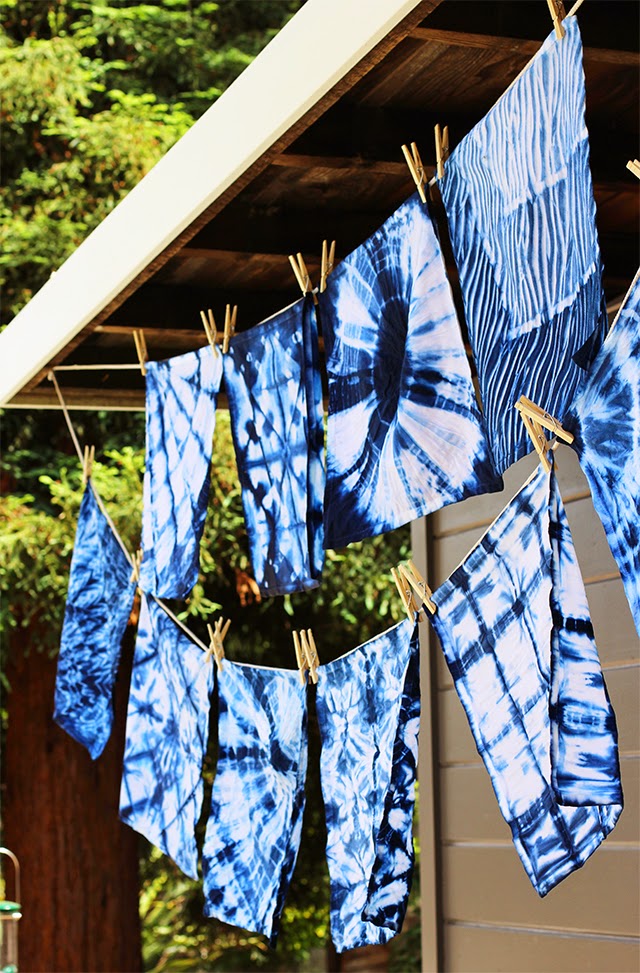 Shades of Blue Shibori Glamour Coastal Living