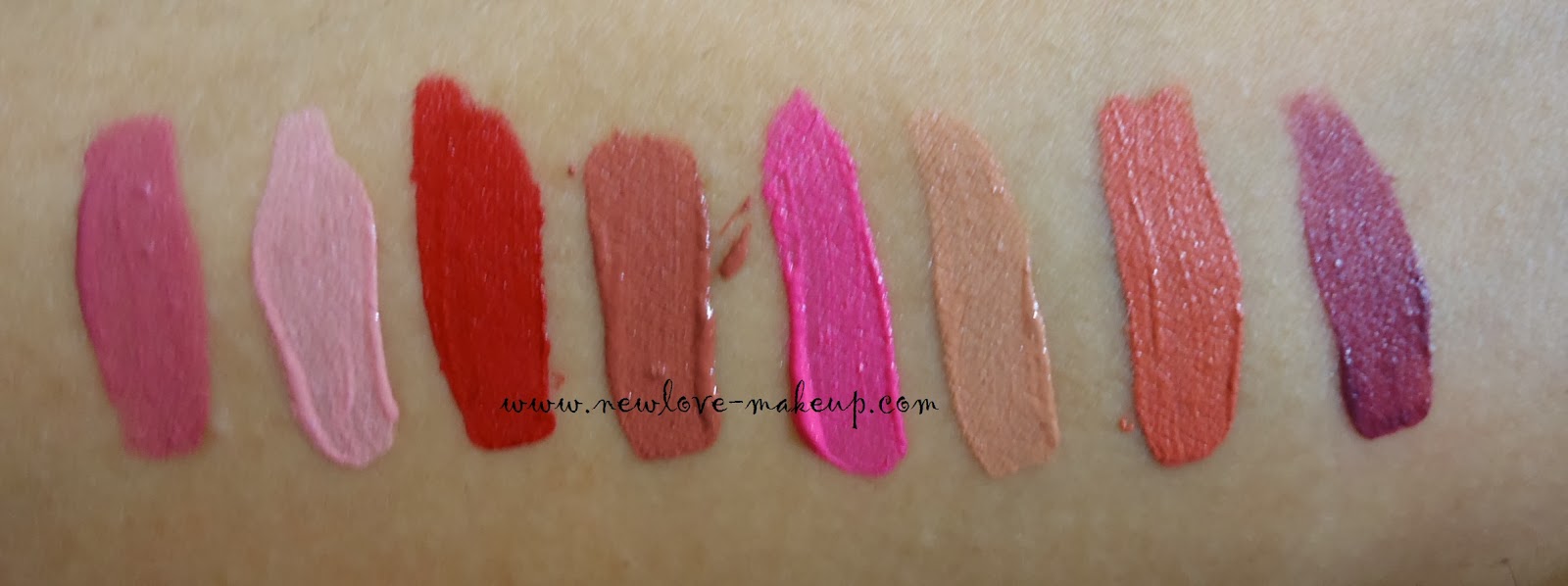Kryolan Lip Stain Swatches New Love Makeup