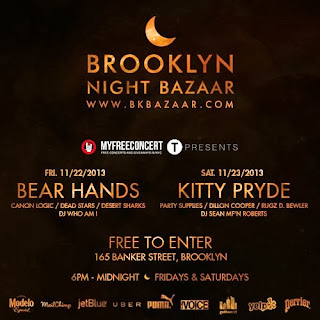 The Canon Logic Play Brooklyn Night Bazaar on Nov. 22nd Along with Bear Hands and Dead Stars