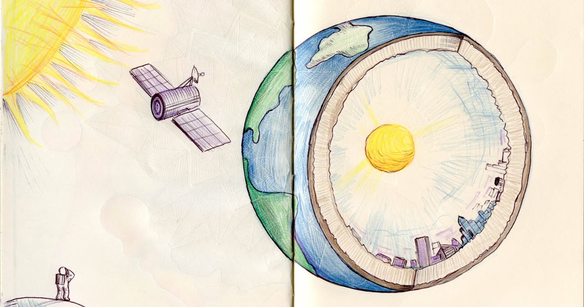 AbeDraws Day 29 Mysteries of the hollow earth!