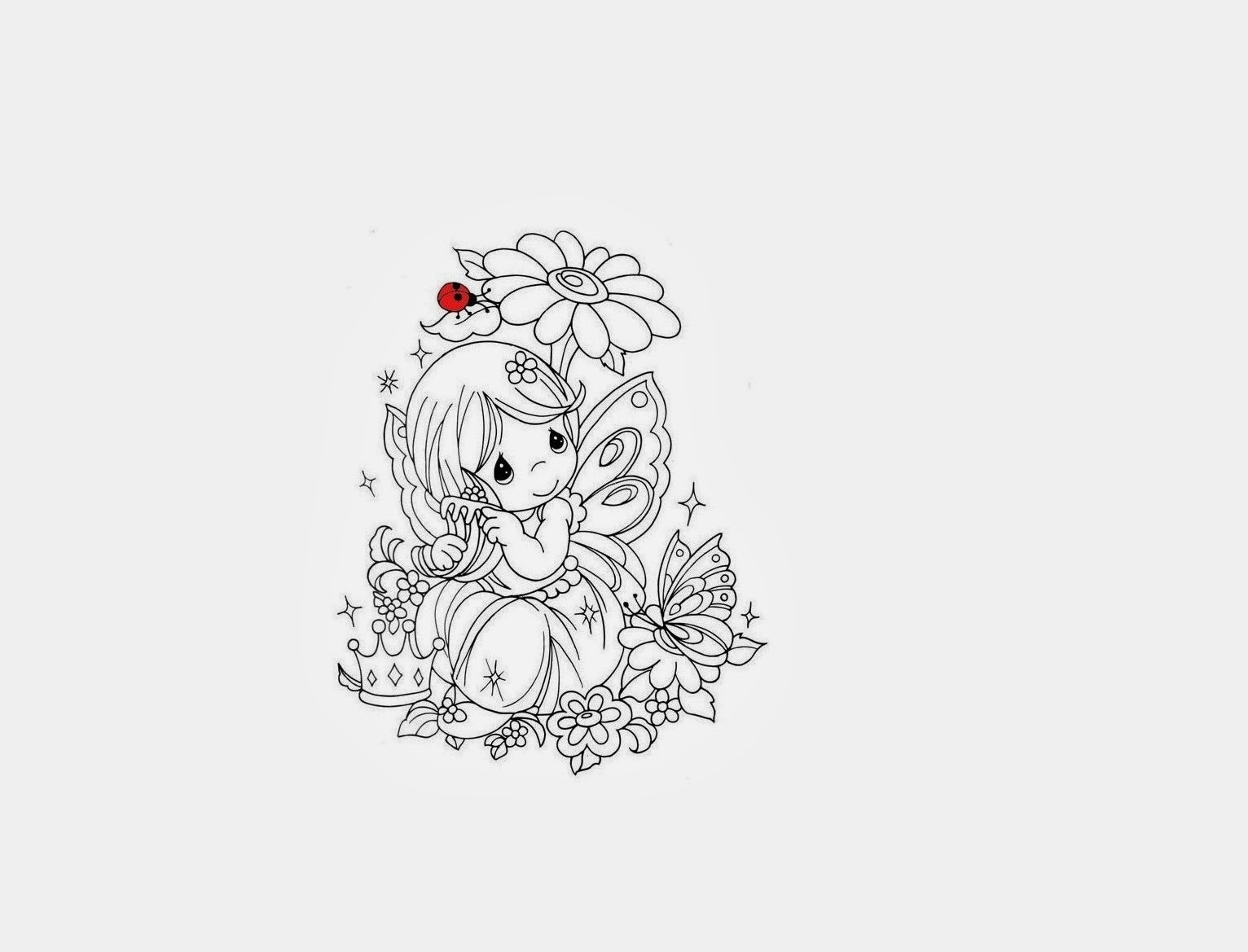 colours drawing wallpaper Beautiful Cute Baby Fairy Butterfly Colour