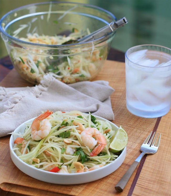 [Vietnamese Recipes] Green Papaya Salad with Shrimp All Asian Recipes