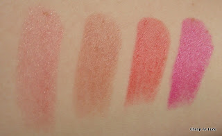 Revlon ColorBurst Lip Butter in Peach Parfait, Fig Jam, Candy Apple, Lollipop Revlon ColorBurst Lip Butter in Peach Parfait, Fig Jam, Candy Apple, Lollipop