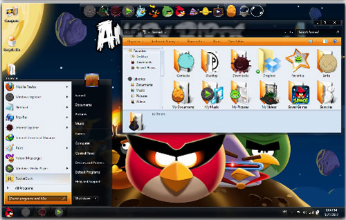 Download Angry Birds Space Windows 7 Theme