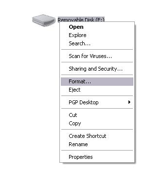 Foramt Removable Disk from WIndows Foramt Removable Disk from WIndows