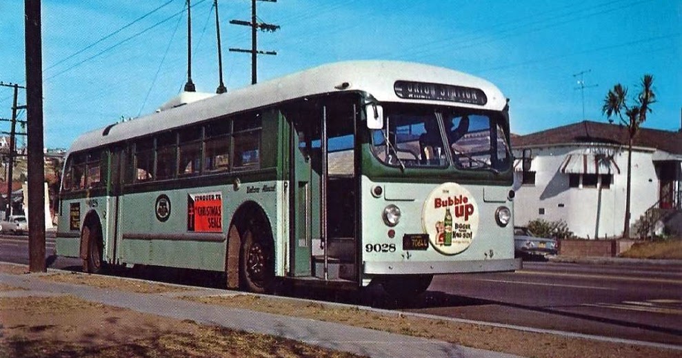 transpress nz Los Angeles trolley bus, 1962