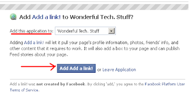 Add Add a link! Application to Wonderful Tech Stuff