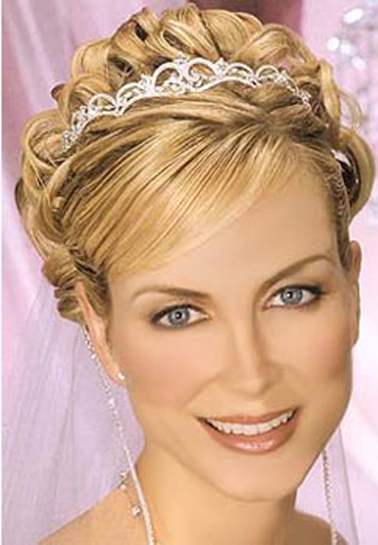 Bridal Hair With Tiara And Veil. images hair with tiara and