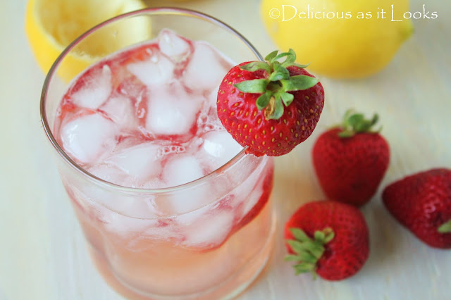 Low-Fructose Strawberry Lemonade (Single Serve)
