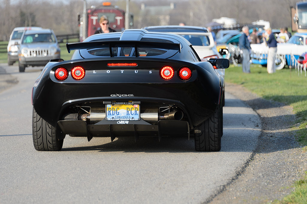 Lotus arriving for Summit Point Cars and Coffee