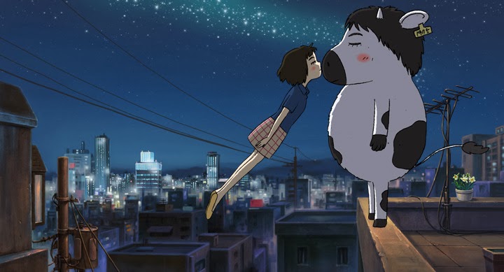 Modern Korean Cinema: Review: THE SATELLITE GIRL AND MILK COW Shows Promise  for Korean Animation
