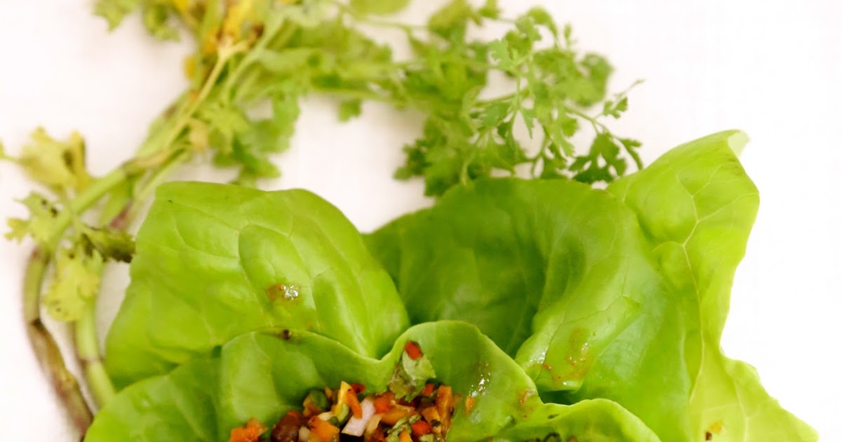 Lettuce Wraps with Peppers spicy and everyones favorite at home