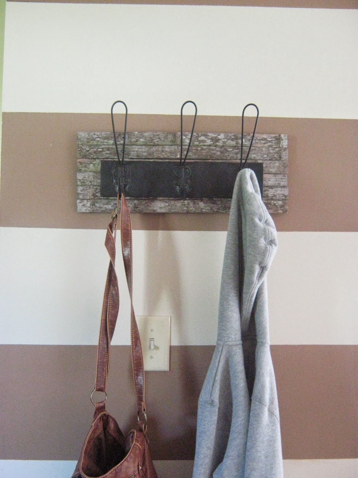 DIY Rustic/ Industrial Coat Rack