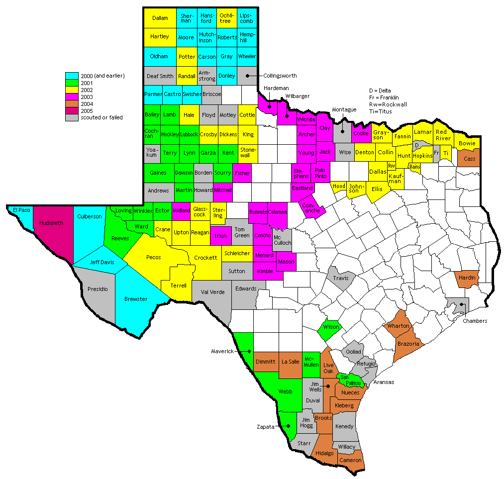 Texas County Map City | County Map Regional City