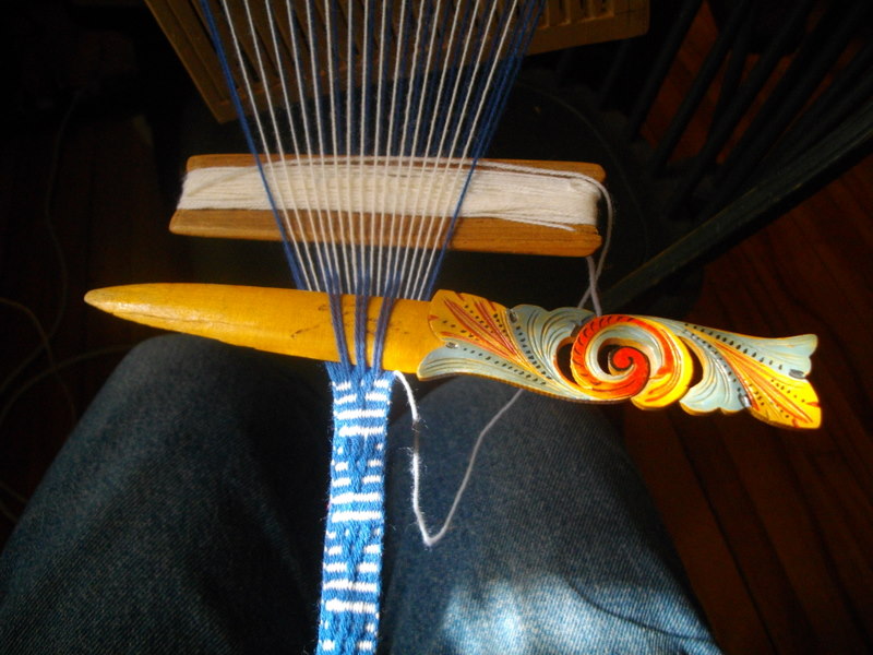 Reggie the Potter... and Tape Loom Weaver How to Weave on a Tape Loom